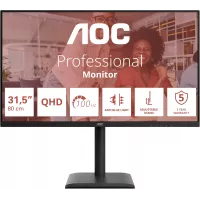 Монитор AOC 31.5" Q32E4U черный IPS LED 4ms 16:9 HDMI M/M матовая HAS Piv 350cd 178гр/178гр 2560x1440 100Hz DP 2K USB 9.01кг
