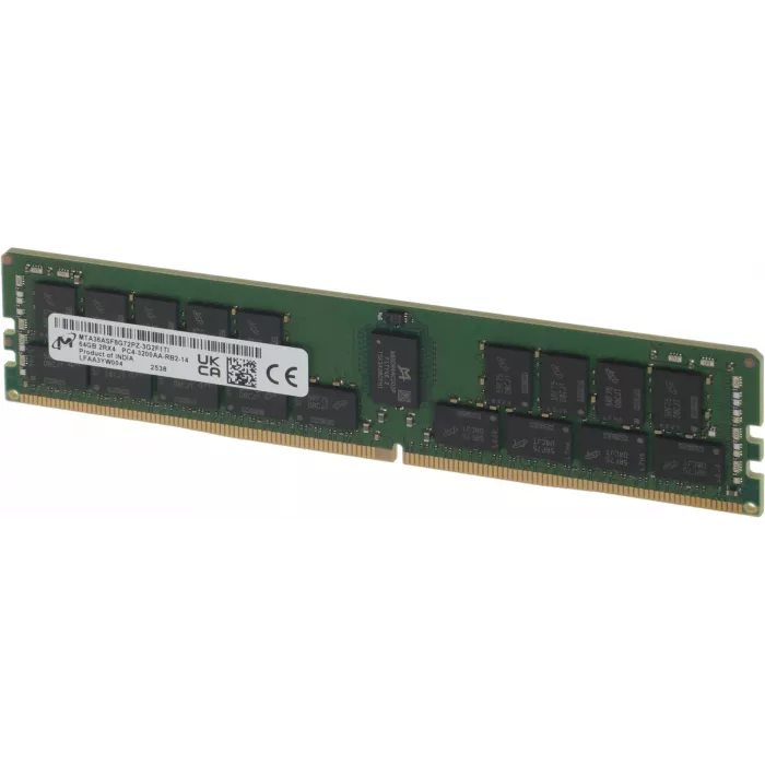 Память DDR4 Crucial MTA36ASF8G72PZ-3G2F1 64Gb RDIMM ECC Reg Non Pull PC4-25600 CL22 3200MHz
