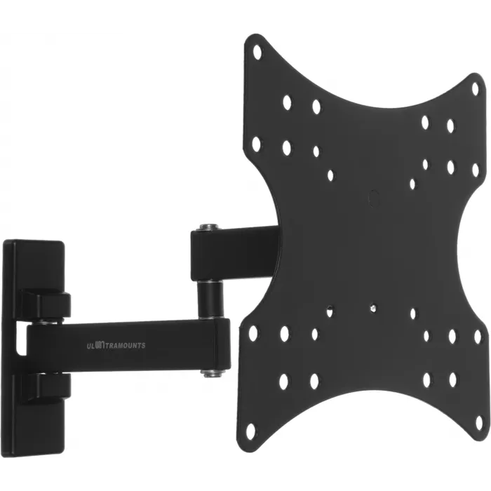 Кронштейн для телевизора Ultramounts UM877 черный 23"-42" макс.20кг настенный поворотно-выдвижной и наклонный
