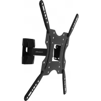 Кронштейн для телевизора Ultramounts UM901 черный 32"-55" макс.30кг настенный поворотно-выдвижной и наклонный