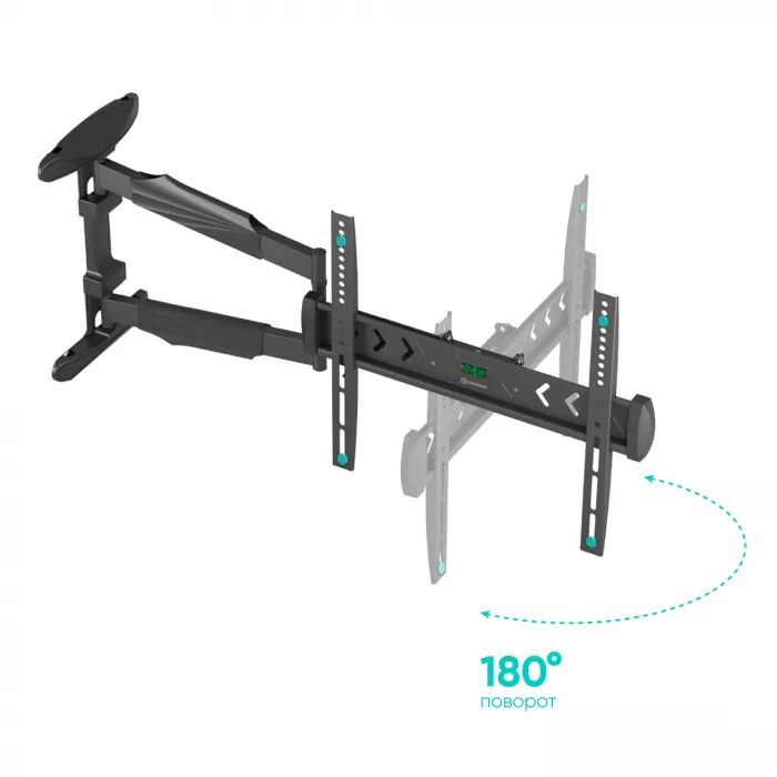 Кронштейн для телевизора Onkron NP47 черный 40"-75" макс.35кг настенный поворот и наклон