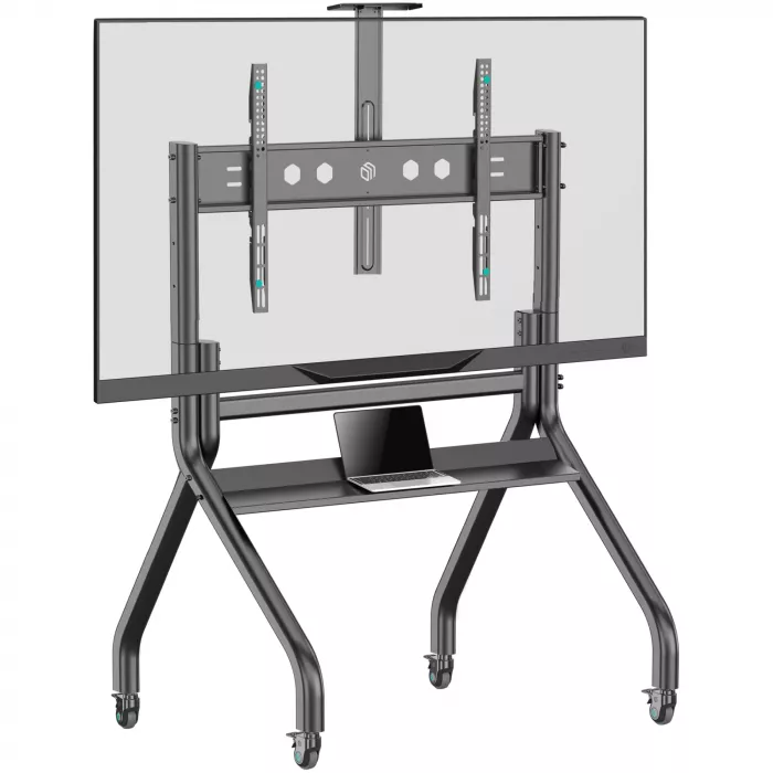 Стойка для телевизора Onkron TS2080 черный 60"-120" макс.150кг напольный мобильный