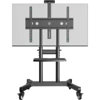 Стойка для телевизора Onkron TS1891 черный 50"-90" макс.100кг напольный мобильный