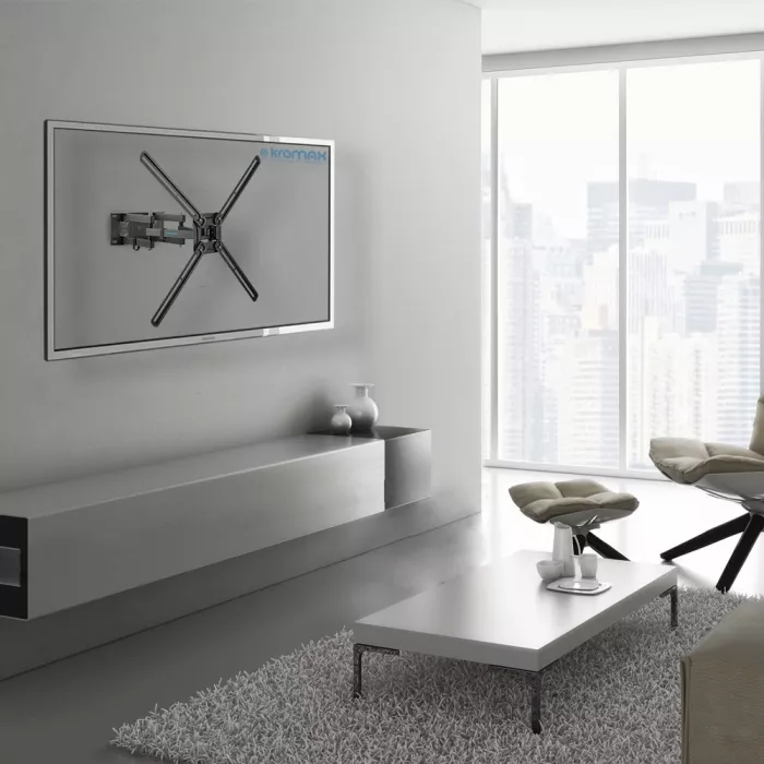 Кронштейн для телевизора Kromax CORBEL-9 титан 32"-75" макс.55кг настенный поворот и наклон