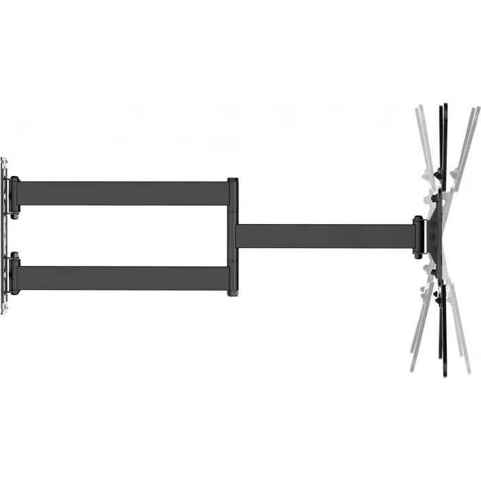 Кронштейн для телевизора Ultramounts UM960 черный 23"-65" макс.35кг настенный поворот и наклон