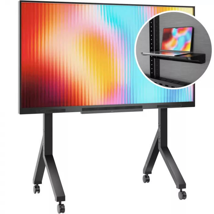 Стойка для телевизора Onkron TS2081 черный 70"-110" макс.120.5кг напольный мобильный