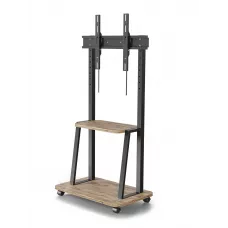 Стойка для телевизора Holder PR-108 черный/дуб 32"-65" макс.40кг напольный мобильный