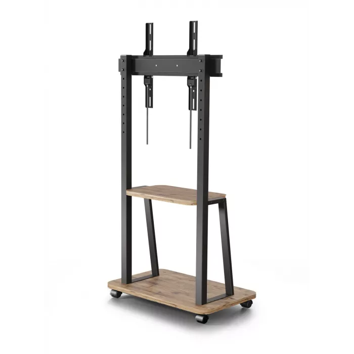 Стойка для телевизора Holder PR-108 черный/дуб 32"-65" макс.40кг напольный мобильный