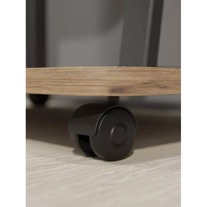 Стойка для телевизора Holder PR-108 черный/дуб 32"-65" макс.40кг напольный мобильный