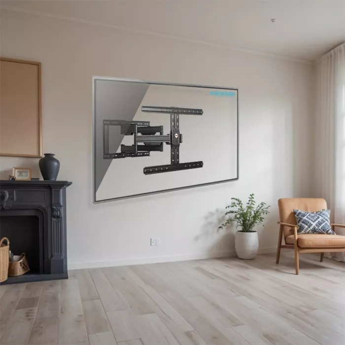 Кронштейн для телевизора Kromax Ultra Slim-102 черный 32"-90" макс.60кг настенный поворот и наклон