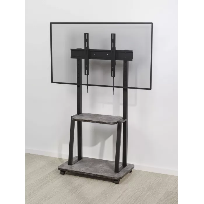 Стойка для телевизора Holder PR-108 черный/керамика 32"-65" макс.40кг напольный мобильный