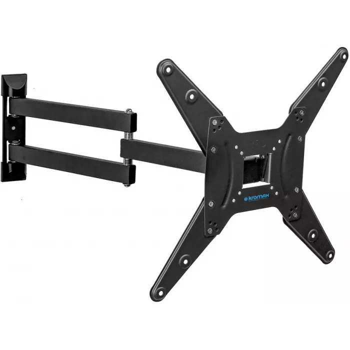 Кронштейн для телевизора Kromax Optima-410 титан 14"-65" макс.30кг настенный поворотно-выдвижной и наклонный