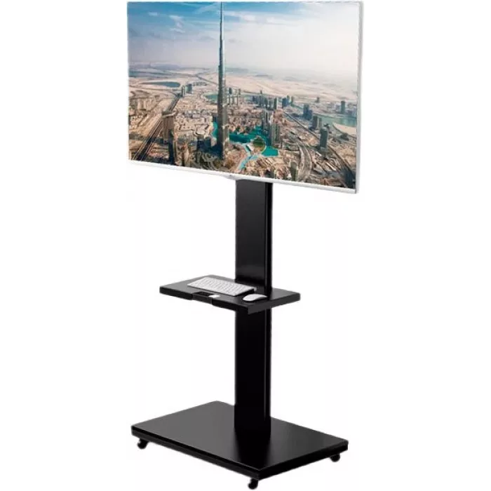 Подставка для телевизора Holder PR-106 черный 26"-70" макс.45кг напольный наклон