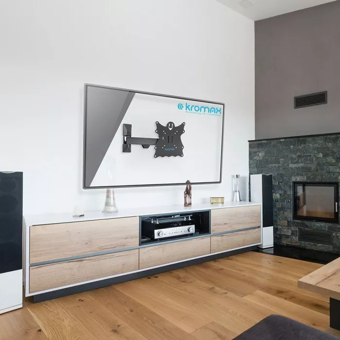Кронштейн для телевизора Kromax Casper-203 черный 20"-43" макс.30кг настенный поворот и наклон