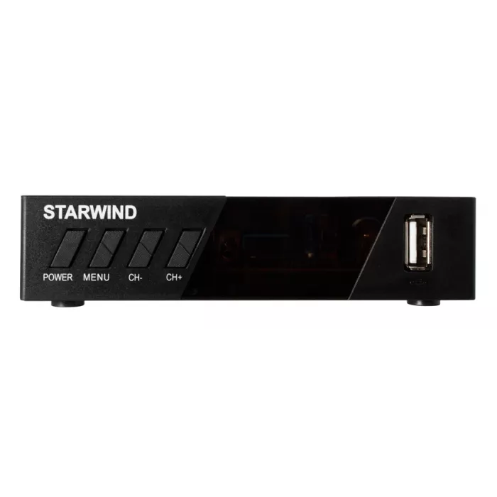 Ресивер DVB-T2 Starwind CT-140 черный