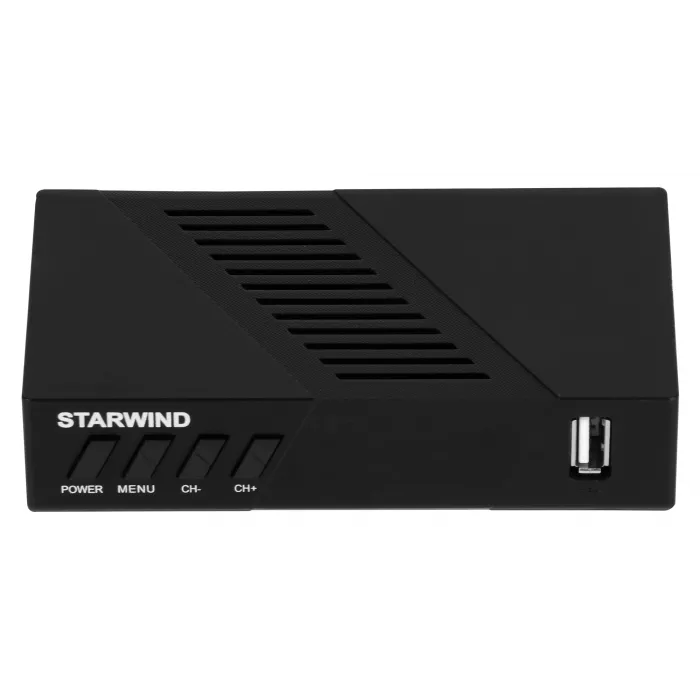 Ресивер DVB-T2 Starwind CT-140 черный
