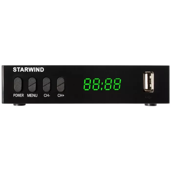 Ресивер DVB-T2 Starwind CT-220 черный