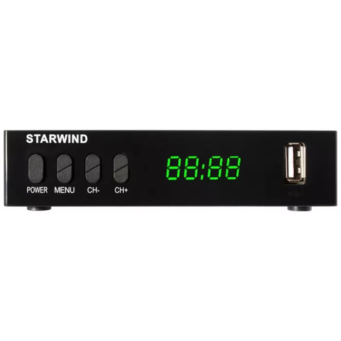 Ресивер DVB-T2 Starwind CT-220 черный