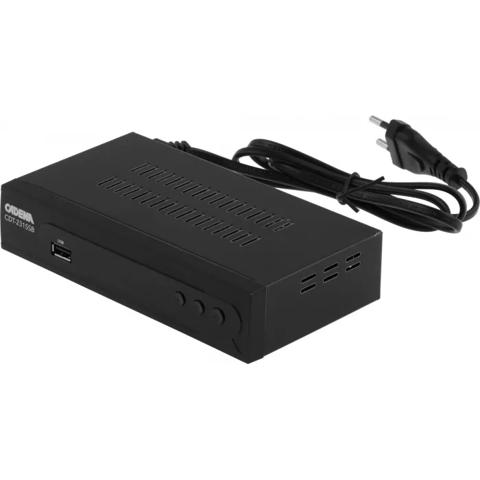 Ресивер DVB-T2 Cadena CDT-2315SB черный