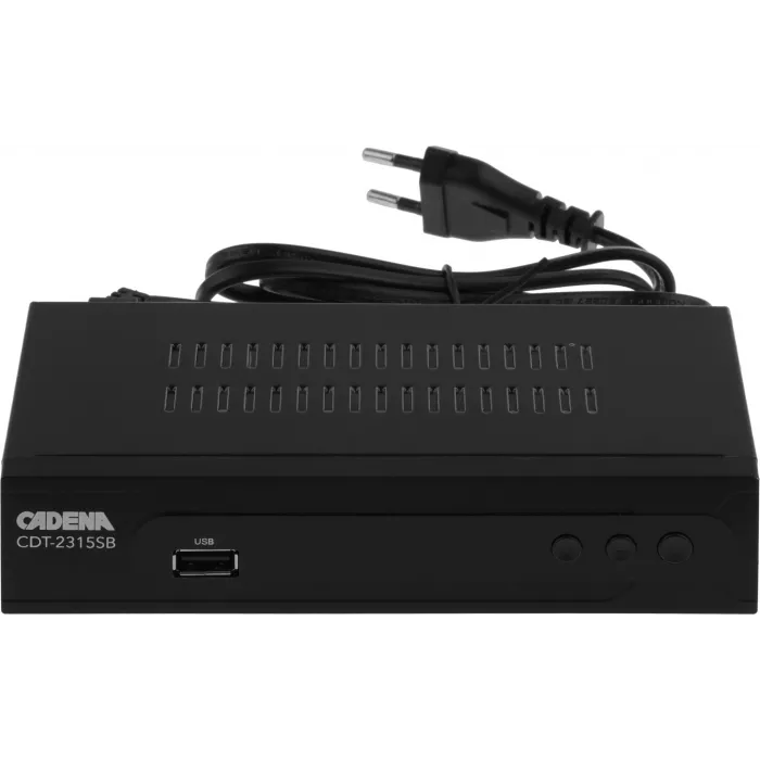 Ресивер DVB-T2 Cadena CDT-2315SB черный
