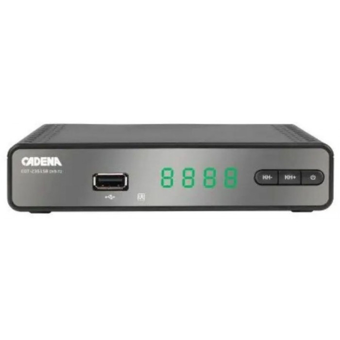 Ресивер DVB-T2 Cadena CDT-2351SB черный