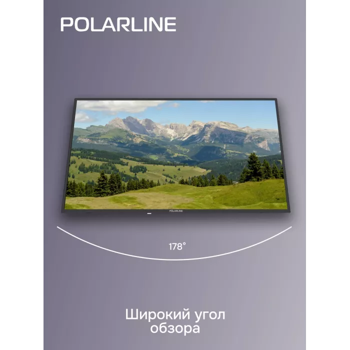 Телевизор LED PolarLine 43" 43PL51STC-SM черный FULL HD 60Hz DVB-T DVB-T2 DVB-C DVB-S2 USB WiFi Smart TV (RUS)