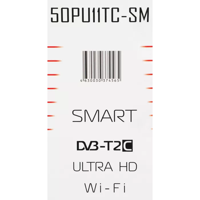 Телевизор LED PolarLine 50" 50PU11TC-SM черный 4K Ultra HD 60Hz DVB-T DVB-T2 DVB-C DVB-S2 USB WiFi Smart TV (RUS)