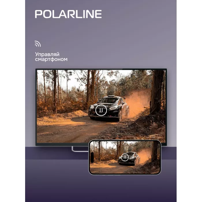 Телевизор LED PolarLine 32" 32PL14TC-SM черный HD 60Hz DVB-T DVB-T2 DVB-C USB WiFi Smart TV (RUS)