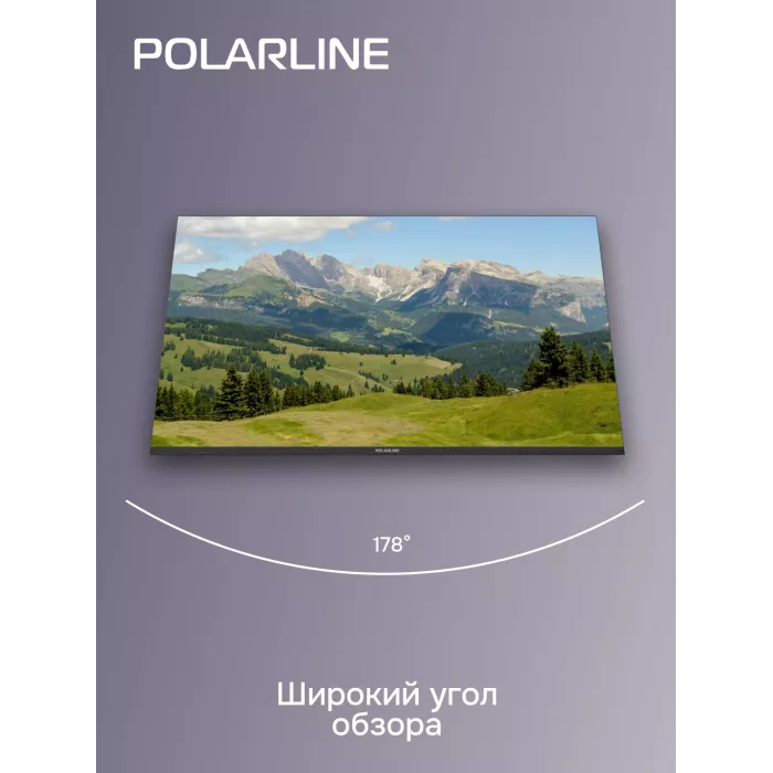 Телевизор LED PolarLine 43" 43PU11TC-SM черный 4K Ultra HD 60Hz DVB-T DVB-T2 DVB-C DVB-S DVB-S2 USB WiFi Smart TV (RUS)