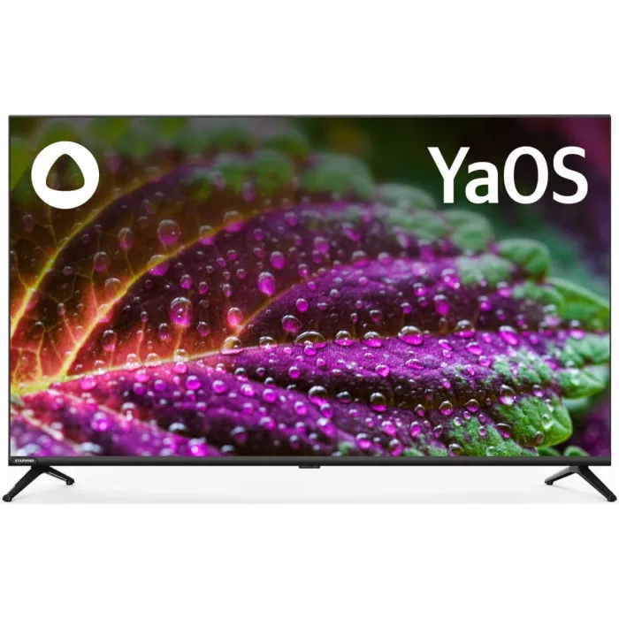 Телевизор LED Starwind 43" SW-LED43UG405 Яндекс.ТВ Frameless черный 4K Ultra HD 60Hz DVB-T DVB-T2 DVB-C DVB-S DVB-S2 USB WiFi Smart TV
