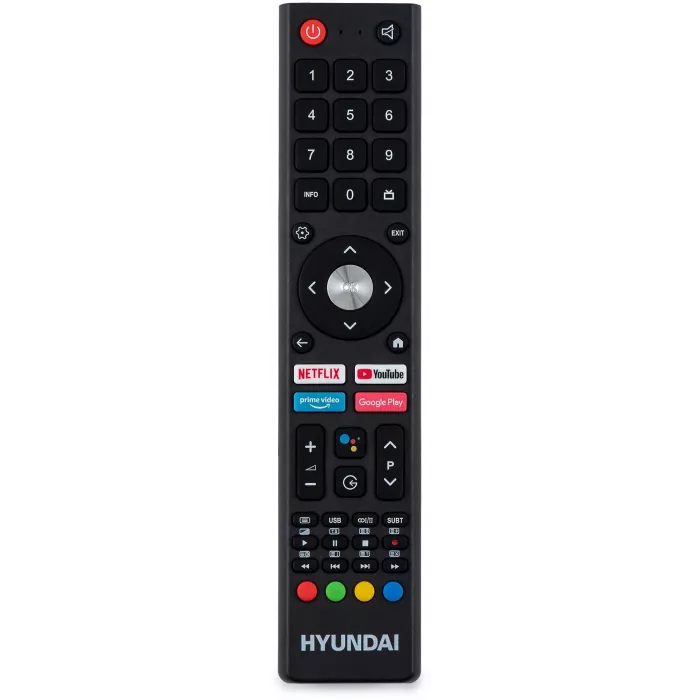Телевизор LED Hyundai 55" H-LED55BU7006 Android TV Frameless Metal черный 4K Ultra HD 60Hz DVB-T DVB-T2 DVB-C DVB-S DVB-S2 USB WiFi Smart TV