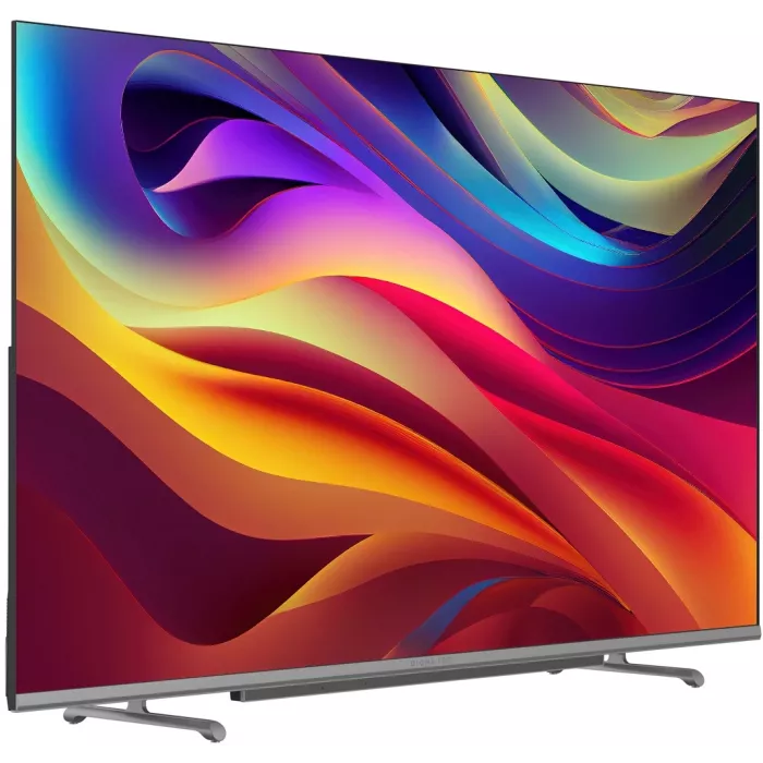 Телевизор QLED Digma Pro 65" QLED 65L Google TV Frameless черный/серебристый 4K Ultra HD 120Hz HSR DVB-T DVB-T2 DVB-C DVB-S DVB-S2 USB WiFi Smart TV