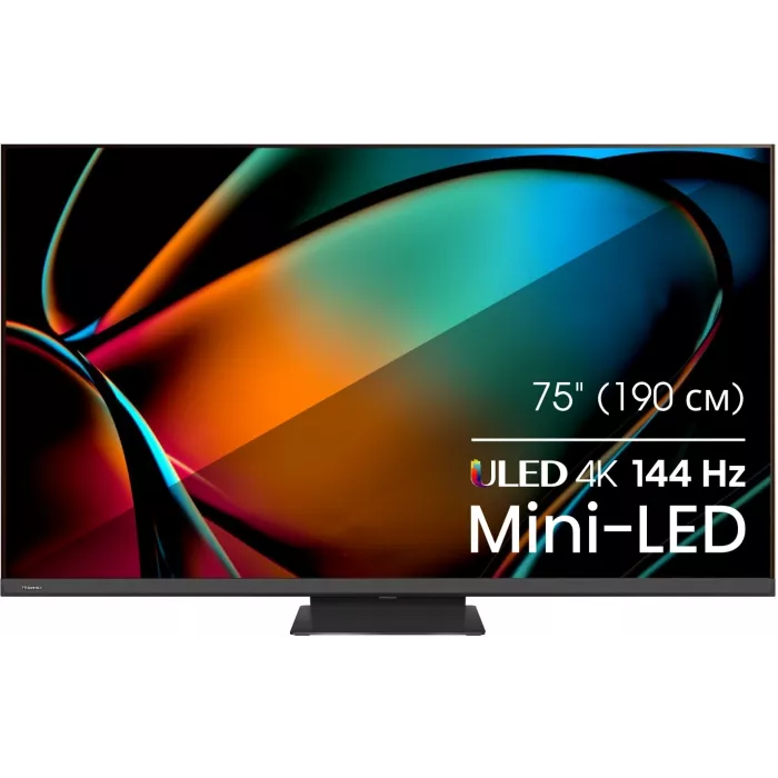 Телевизор LED Hisense 75" 75U8KQ темно-серый 4K Ultra HD 120Hz DVB-T DVB-T2 DVB-C DVB-S DVB-S2 USB WiFi Smart TV