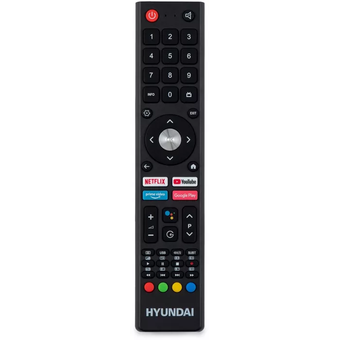 Телевизор LED Hyundai 65" H-LED65BU7009 Android TV Frameless Metal черный/черный 4K Ultra HD 60Hz DVB-T DVB-T2 DVB-C DVB-S DVB-S2 USB WiFi Smart TV