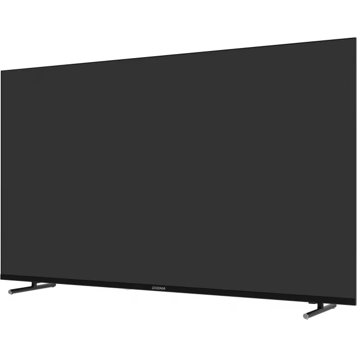 Телевизор LED Digma 55" DM-LED55UBB33 Яндекс.ТВ Frameless Metal черный 4K Ultra HD 60Hz DVB-T DVB-T2 DVB-C DVB-S DVB-S2 USB WiFi Smart TV