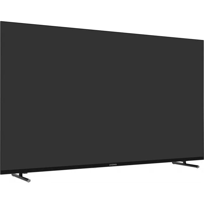 Телевизор LED Digma 55" DM-LED55UBB33 Яндекс.ТВ Frameless Metal черный 4K Ultra HD 60Hz DVB-T DVB-T2 DVB-C DVB-S DVB-S2 USB WiFi Smart TV