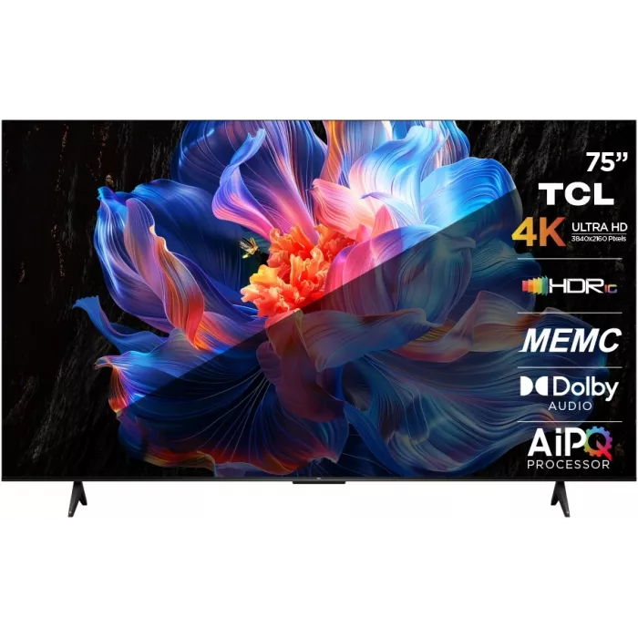 Телевизор LED TCL 75" 75P6K черный 4K Ultra HD 60Hz DVB-T DVB-T2 DVB-C DVB-S DVB-S2 USB WiFi Smart TV