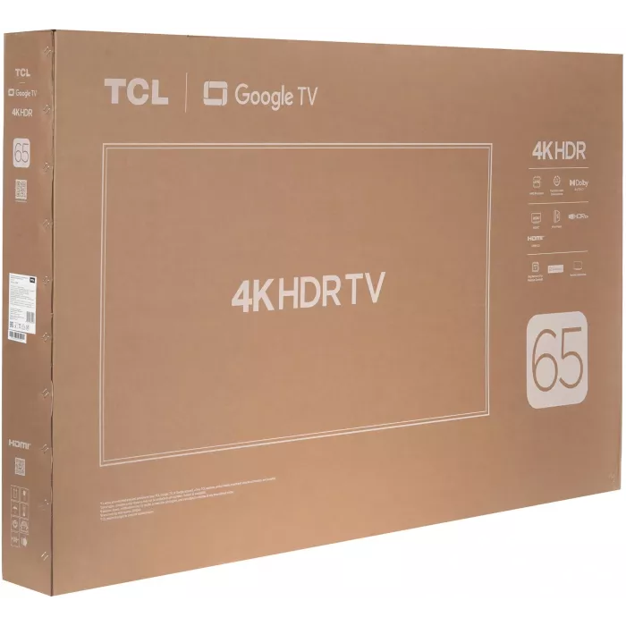 Телевизор LED TCL 65" 65P6K черный 4K Ultra HD 60Hz DVB-T DVB-T2 DVB-C DVB-S DVB-S2 USB WiFi Smart TV