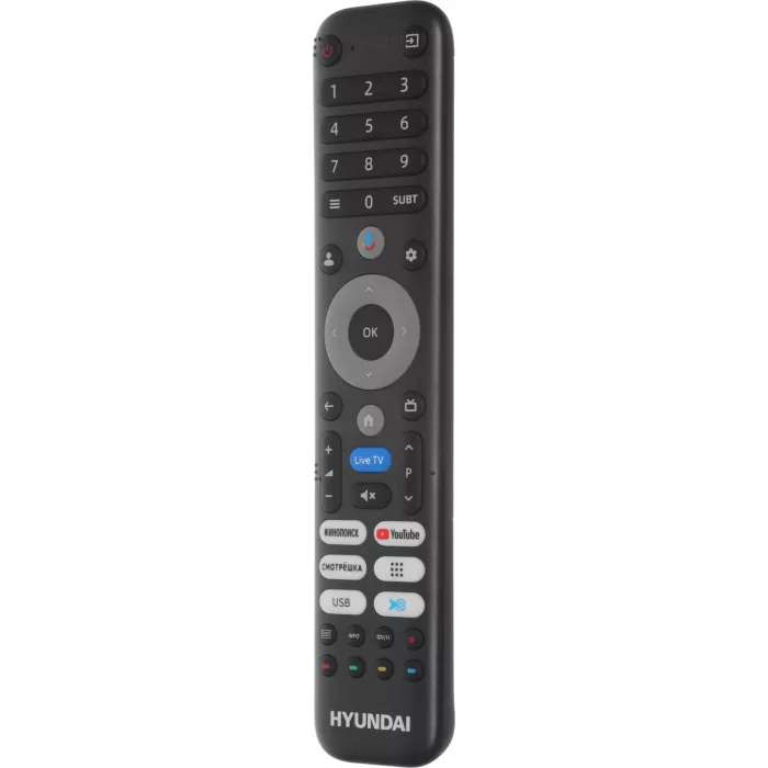 Телевизор LED Hyundai 40" H-LED40BS5011 Google TV Frameless Metal черный FULL HD 60Hz DVB-T DVB-T2 DVB-C DVB-S DVB-S2 USB WiFi Smart TV