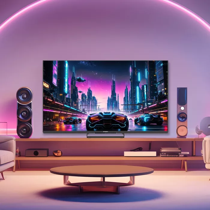 Телевизор LED Skyworth 75" 75X87G QD-Mini LED Magic Sound Game TV Frameless черный 4K Ultra HD 144Hz MEMC DVB-T DVB-T2 DVB-C DVB-S DVB-S2 USB WiFi Smart TV