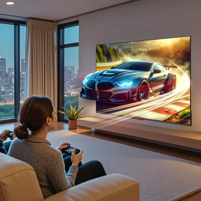 Телевизор QLED Skyworth 43" 43Q66H Eye Care Frameless черный 4K Ultra HD 60Hz MEMC DVB-T DVB-T2 DVB-C DVB-S DVB-S2 USB WiFi Smart TV
