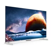 Телевизор QLED Digma Pro 50" Mini LED 50Q Google TV Frameless серебристый/серебристый 4K Ultra HD 144Hz MEMC DVB-T DVB-T2 DVB-C DVB-S DVB-S2 USB WiFi Smart TV