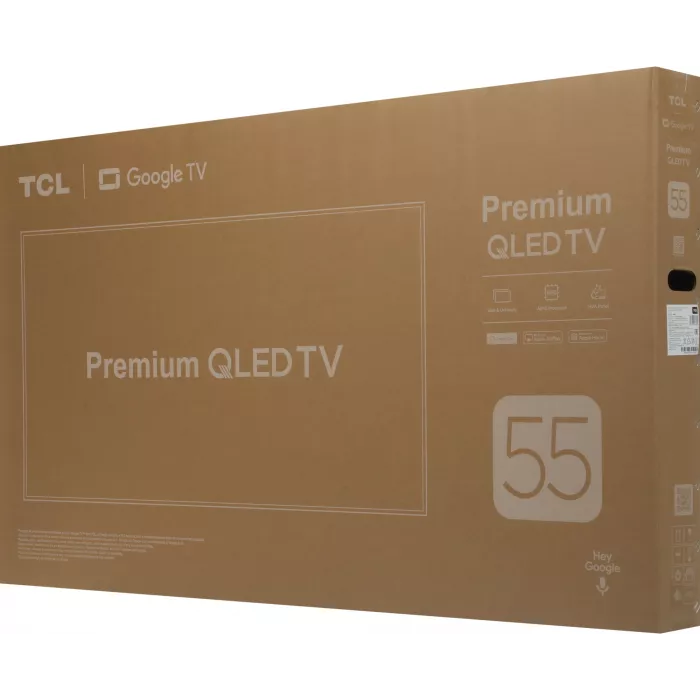 Телевизор QLED TCL 55" 55P7L черный 4K Ultra HD 60Hz DVB-T DVB-T2 DVB-C DVB-S DVB-S2 USB WiFi Smart TV