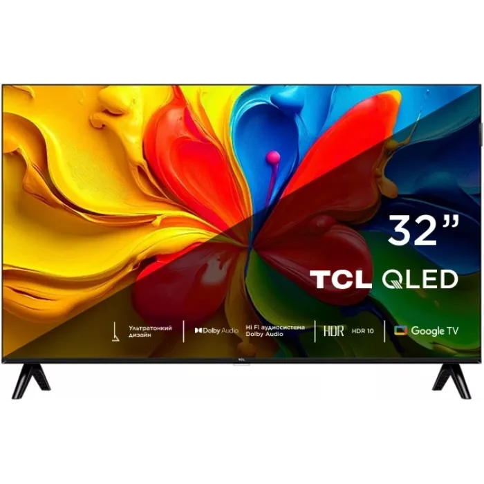 Телевизор QLED TCL 32" 32S4K-RU черный HD 60Hz DVB-T DVB-T2 DVB-C DVB-S DVB-S2 USB WiFi Smart TV (RUS)