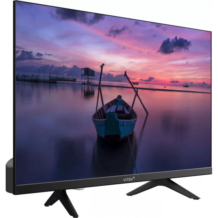 Телевизор LED Vitek 24" VT-24HBS300 Яндекс.ТВ Frameless черный HD 60Hz DVB-T DVB-T2 DVB-C DVB-S DVB-S2 USB 2.0 Smart TV