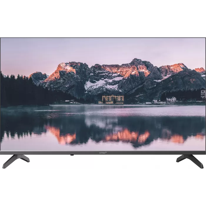Телевизор LED Vitek 40" VT-40FBS300 Яндекс.ТВ Frameless черный FULL HD 60Hz DVB-T DVB-T2 DVB-C DVB-S DVB-S2 USB WiFi Smart TV
