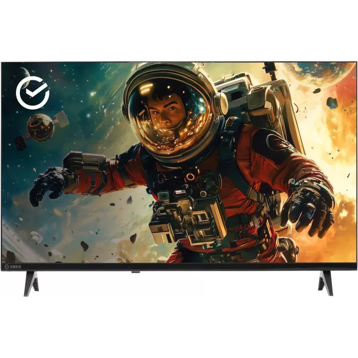 Телевизор LED Sber 32" SDX-32H2124 Салют ТВ Frameless черный HD 60Hz DVB-T DVB-T2 DVB-C DVB-S DVB-S2 USB WiFi Smart TV (RUS)