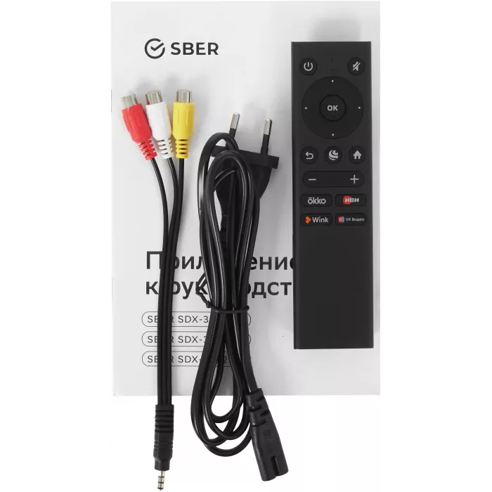 Телевизор LED Sber 32" SDX-32H2124 Салют ТВ Frameless черный HD 60Hz DVB-T DVB-T2 DVB-C DVB-S DVB-S2 USB WiFi Smart TV (RUS)