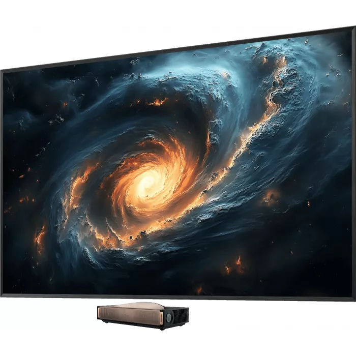 Телевизор Laser Hisense 100" 100L9QD золотистый 4K Ultra HD 240Hz DVB-T DVB-T2 DVB-C DVB-S DVB-S2 3D USB WiFi Smart TV